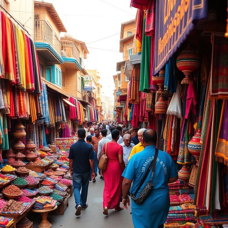 Colourful Rajasthan street market
